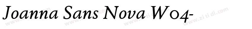 Joanna Sans Nova W04字体转换